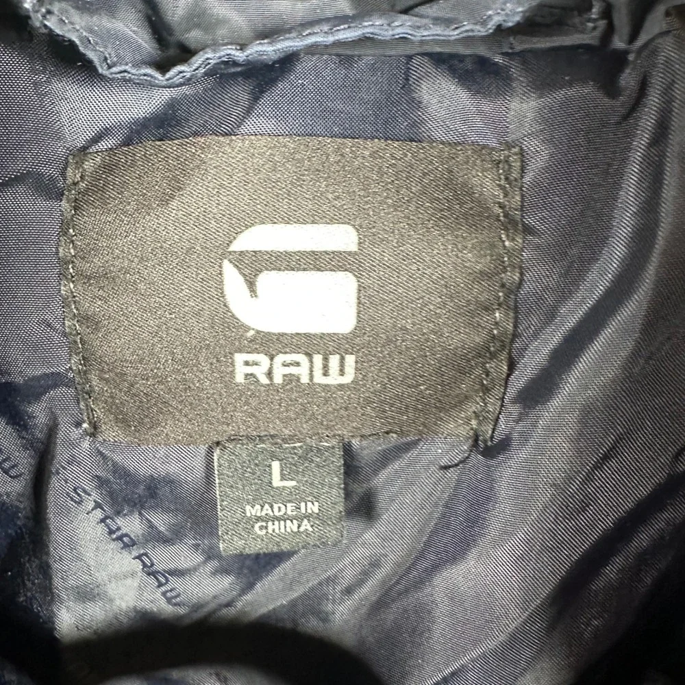 G-STAR RAW Puffer Jacket Boys L Navy Blue‎ Quilted Insulated Utility Puffer